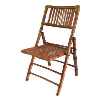 Chaise pliante en bambou pour enfant