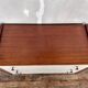 Commode en teck et tiroirs formica blanc - 1960