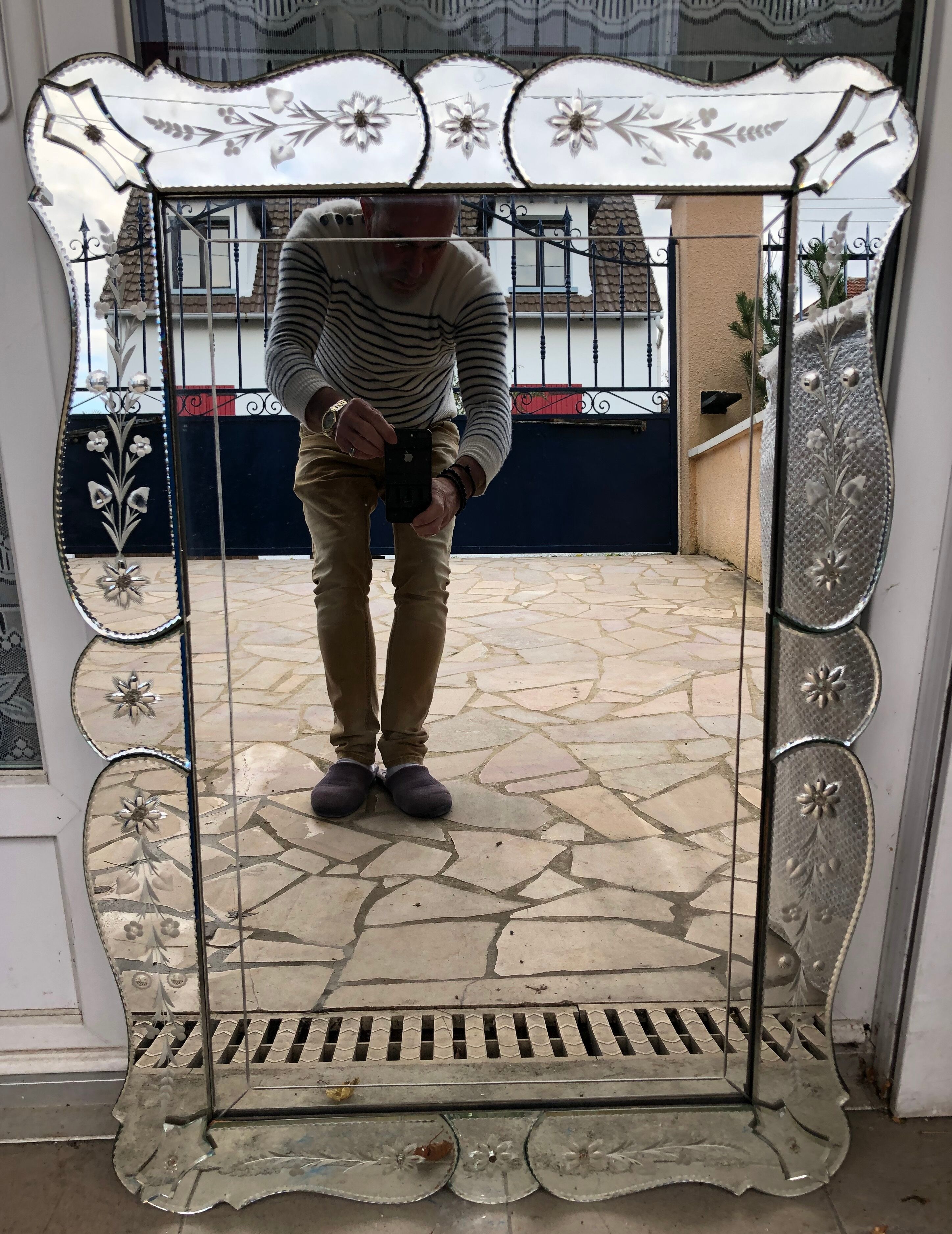 Large Venetian mirror 69x99cm