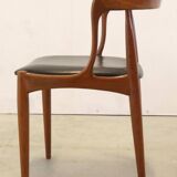 Set of 6 chairs Johannes Andersen voor Uldum stoelen -
