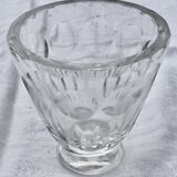 Vase  ancien en cristal signé daum croix de lorraine et france art déco