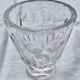 Vase  ancien en cristal signé daum croix de lorraine et france art déco