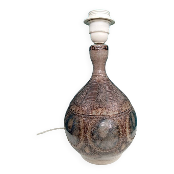 Pied de lampe céramique Jean Claude Courjault pour Keraluc