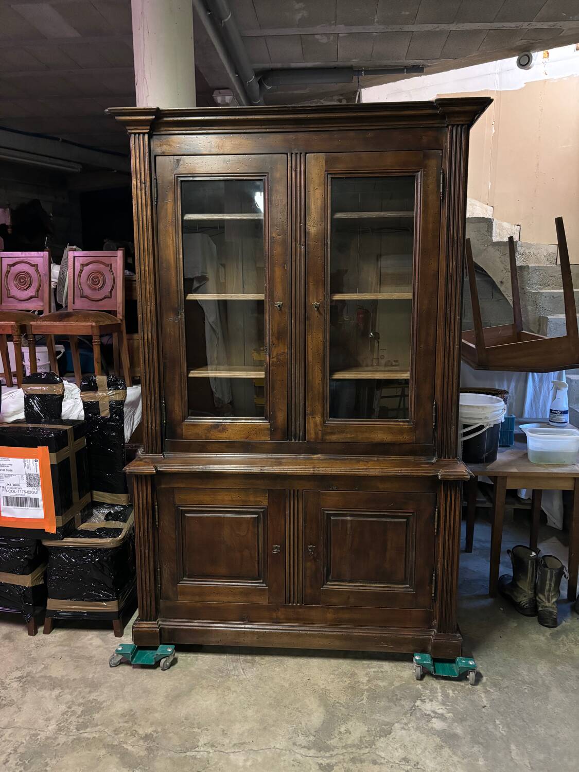 Meuble vitrine bibliothèque