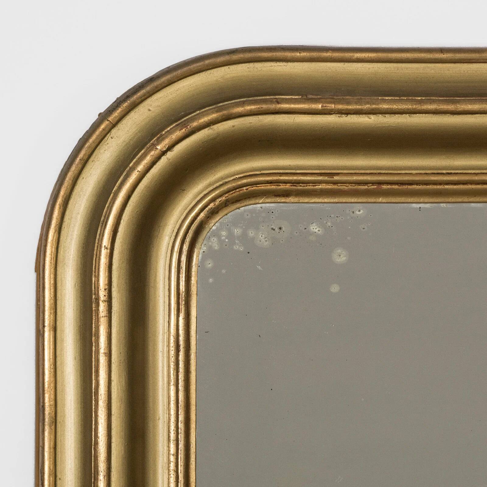 19th C yellow gold Louis Philippe mirror