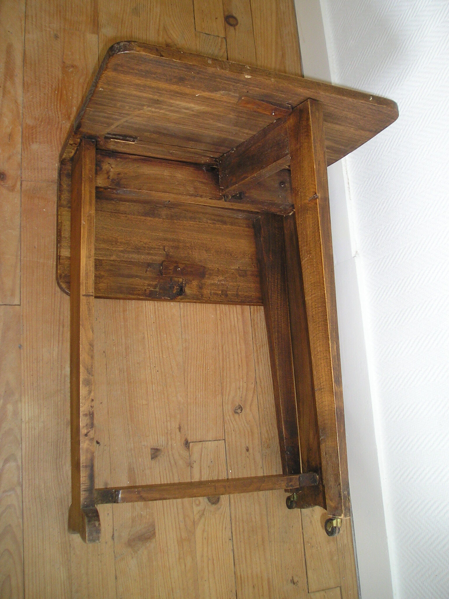 Old folding side table