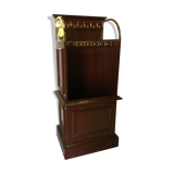 Mahogany store display and brass, vintage