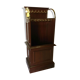 Mahogany store display and brass, vintage
