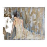 Painting signed oil on canvas with gold leaf finish “The Bride”
