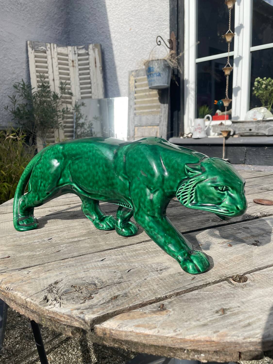 Animal statue of a panther