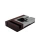 Mid-century modern mahogany ashtray, Alfred Dunhill Italy 1970s