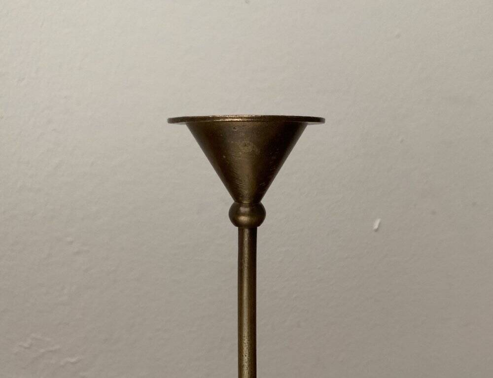 Vintage Italian postmodern metal chandelier, 1980s.