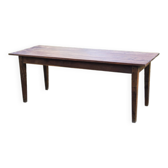 Table de ferme ancienne pieds fuseaux 195cm