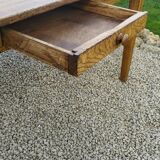Solid oak farmhouse table 80x185