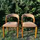 Paire de chaises vintage design années 50/60 style Baumann