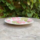 Vintage round dish Digoin Sarreguemines decor Edwina