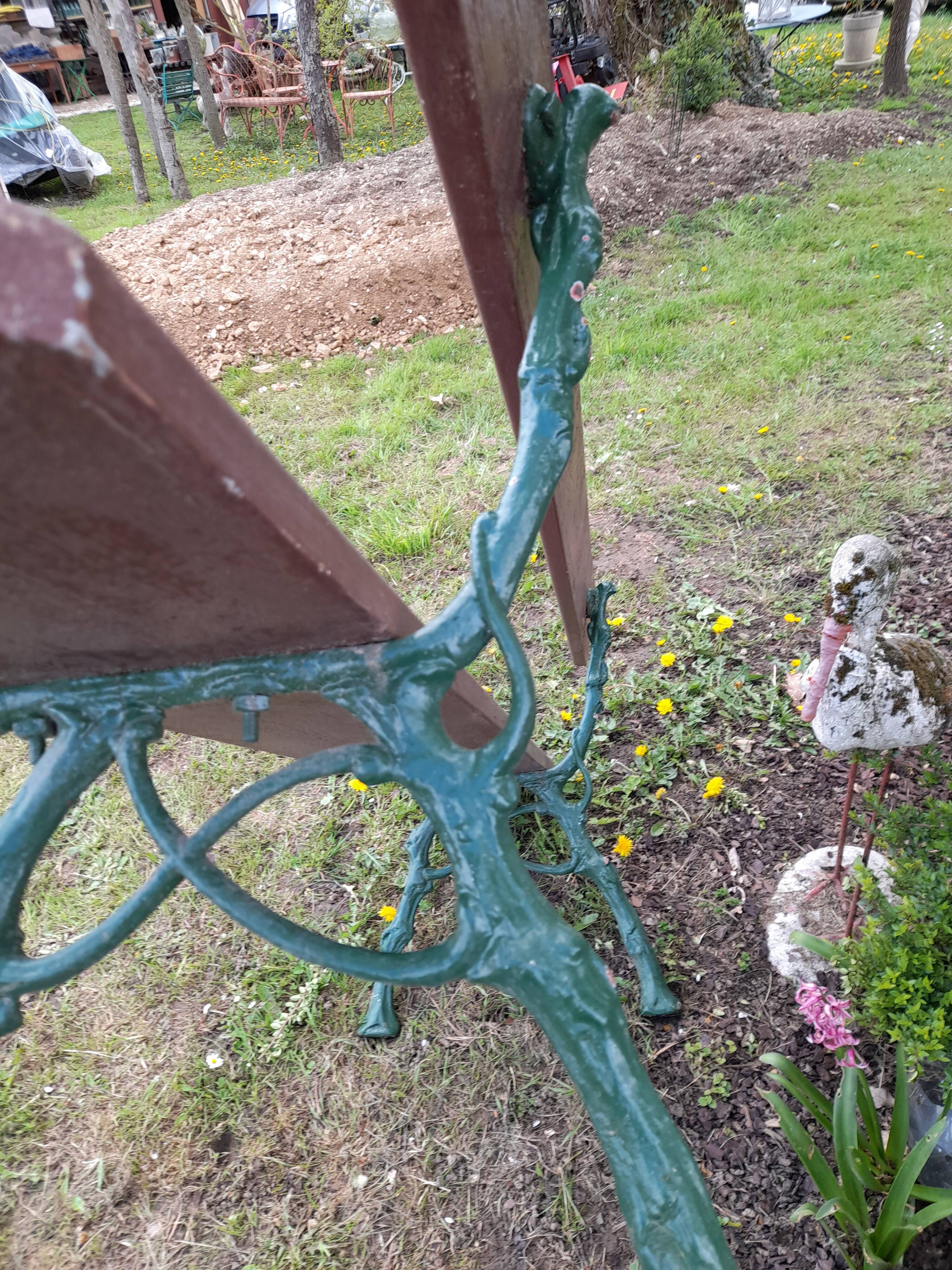 Cast-iron garden bench 1900