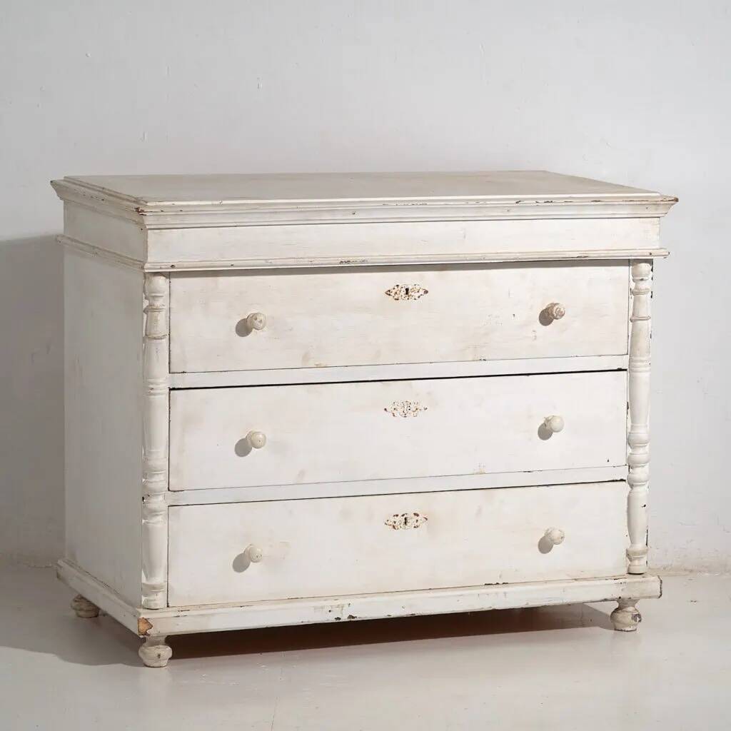 Antique white commode (c.1900) #18