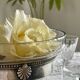 Antique glass and silver-plated metal cup