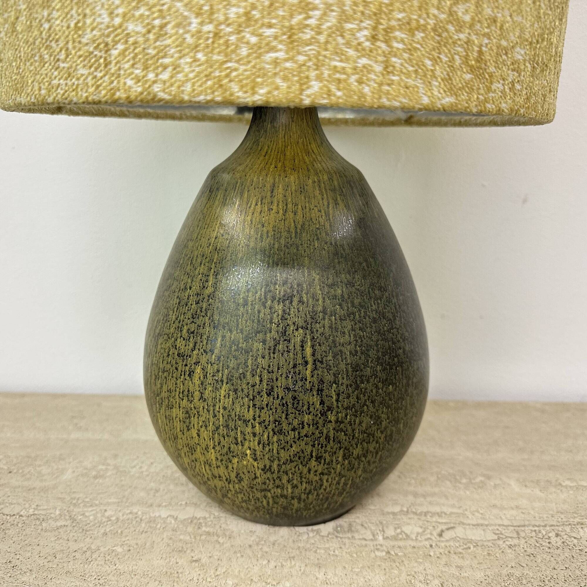 Vintage ceramic table lamp , 1970s German