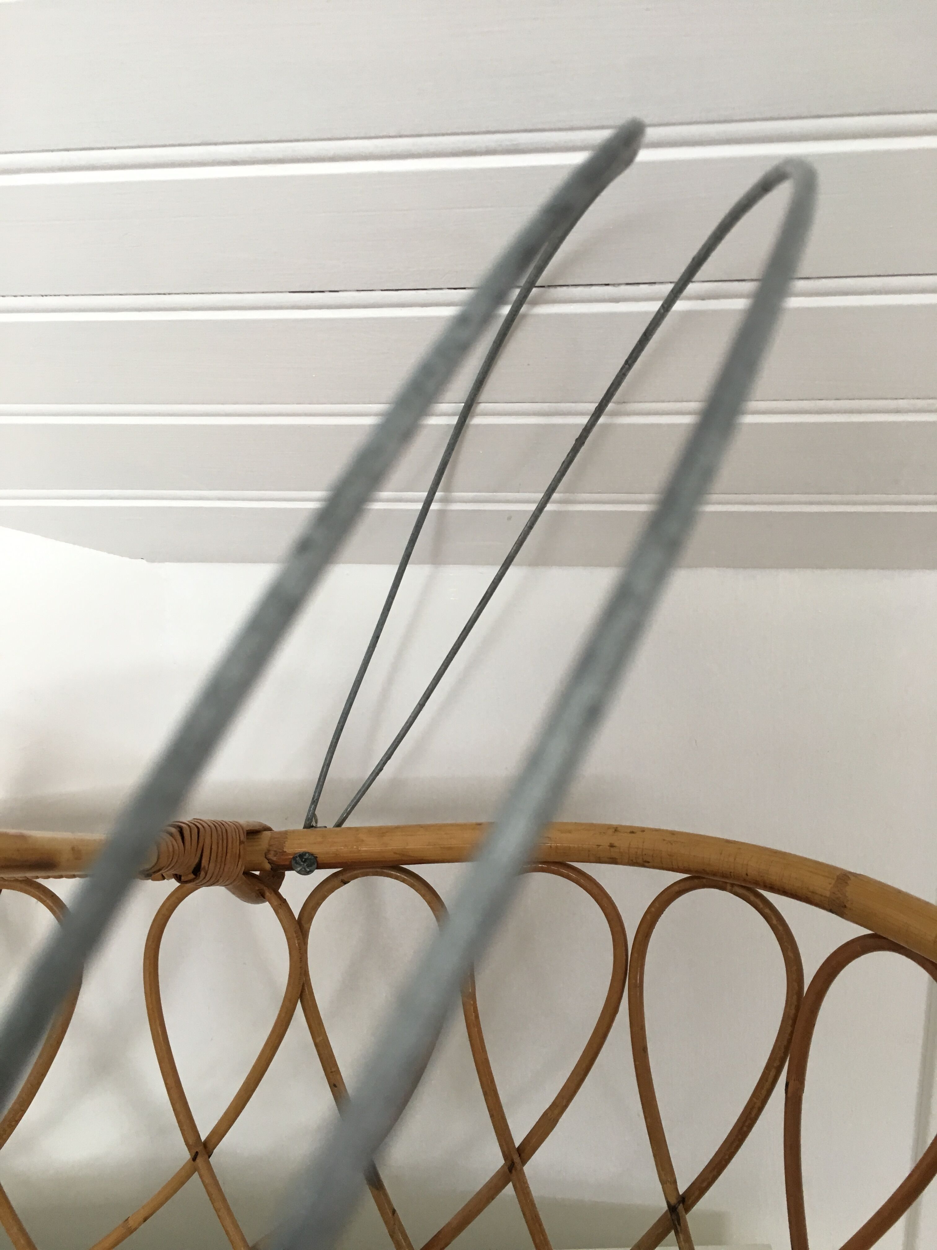 Rattan basket from the 70s