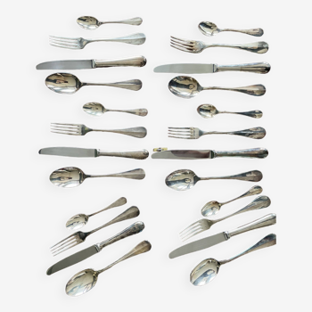Set of 24 fidelio Christofle silver cutlery