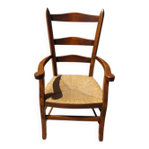 Old chair with a rush seat