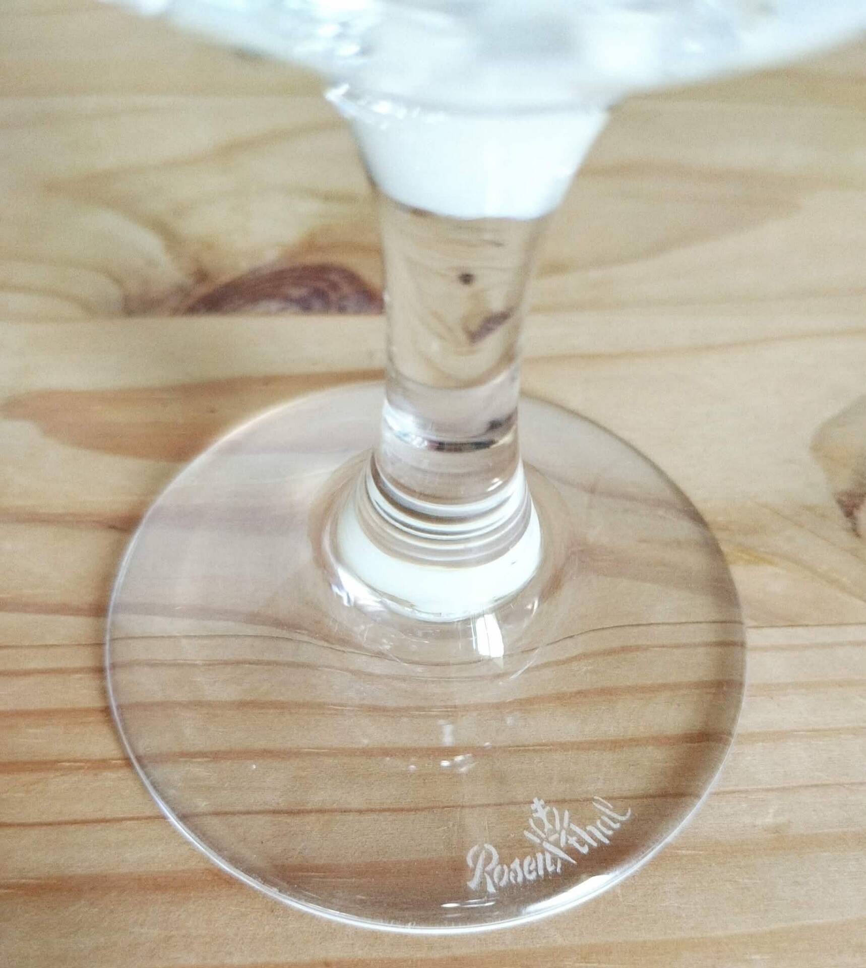4 cut crystal champagne flutes Rosenthal Studio Linie Line