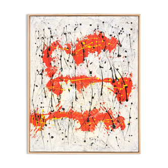Composition abstraite II, Huile/Acrylique sur toile, 82 x 103 cm