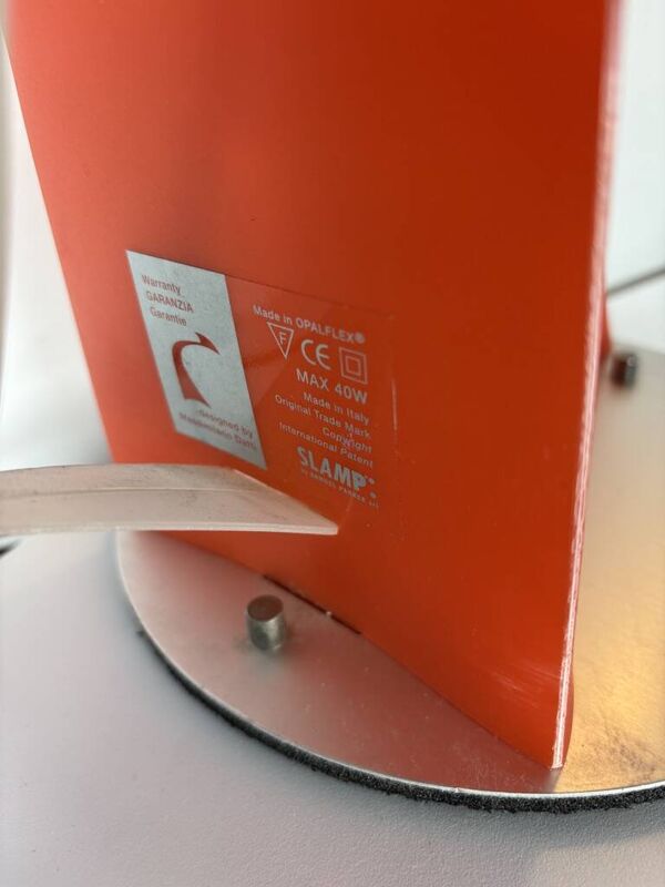 Lampe Slamp Parker Datti XL orange Italie 2000