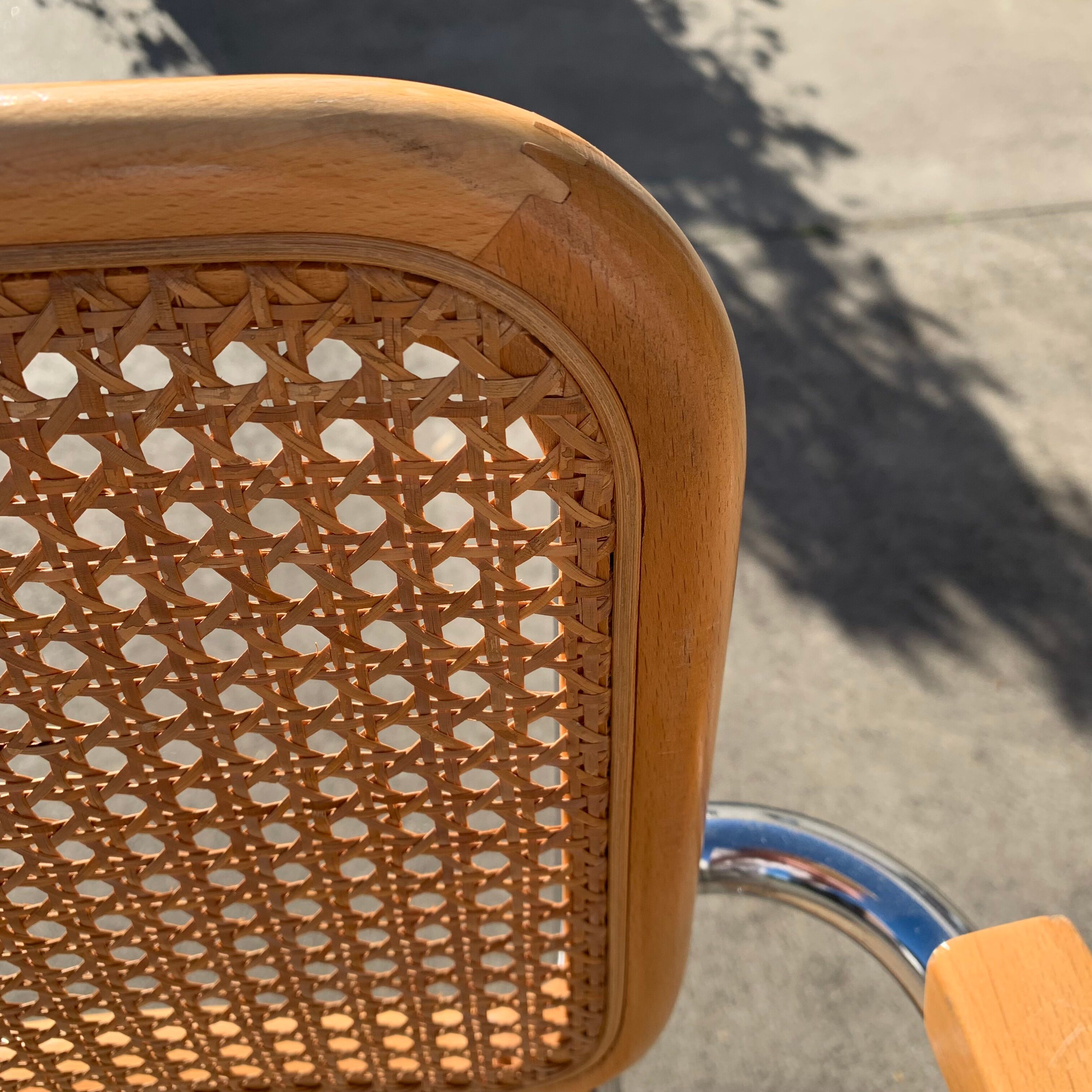 Série de 6 fauteuils B64 de Marcel Breuer