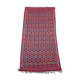 Red Berber carpet Handmade wool 105x205cm