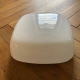 Square opaline wall light