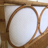 Vintage rattan baby bed