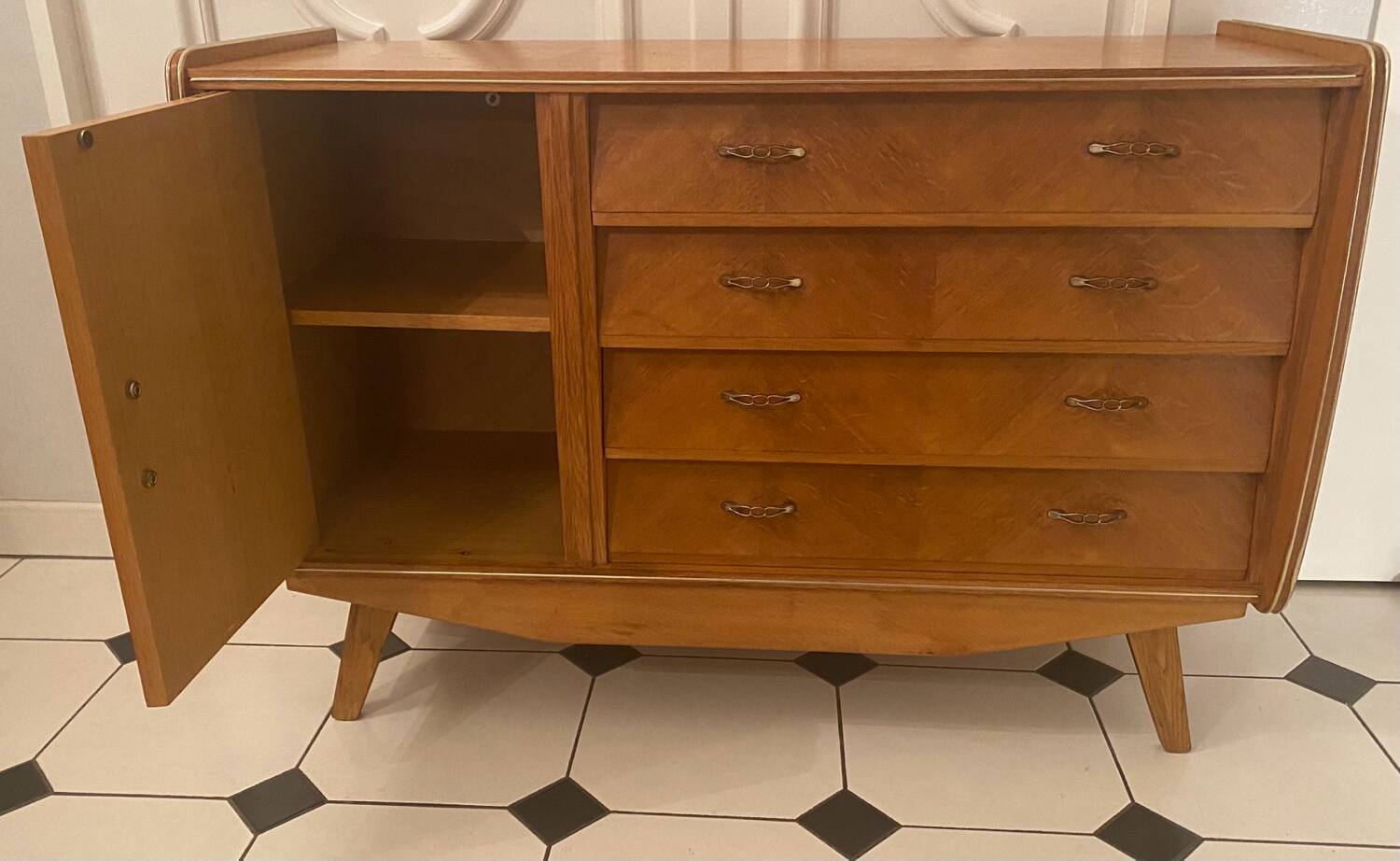 Vintage compass feet sideboard