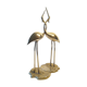 Herons entwined brass