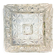 Glass flush mount light for ceiling or wall