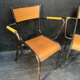 Paire de fauteuils d’école 1950