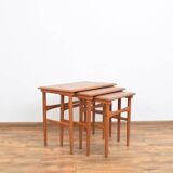 Mid-Century Danish Teak Nesting Tables, Set of 3
