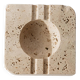 Vintage alabaster ashtray from the 1960s, beige stone, mid-century design, San Gimignano, Italy.