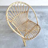 Vintage rattan armchair