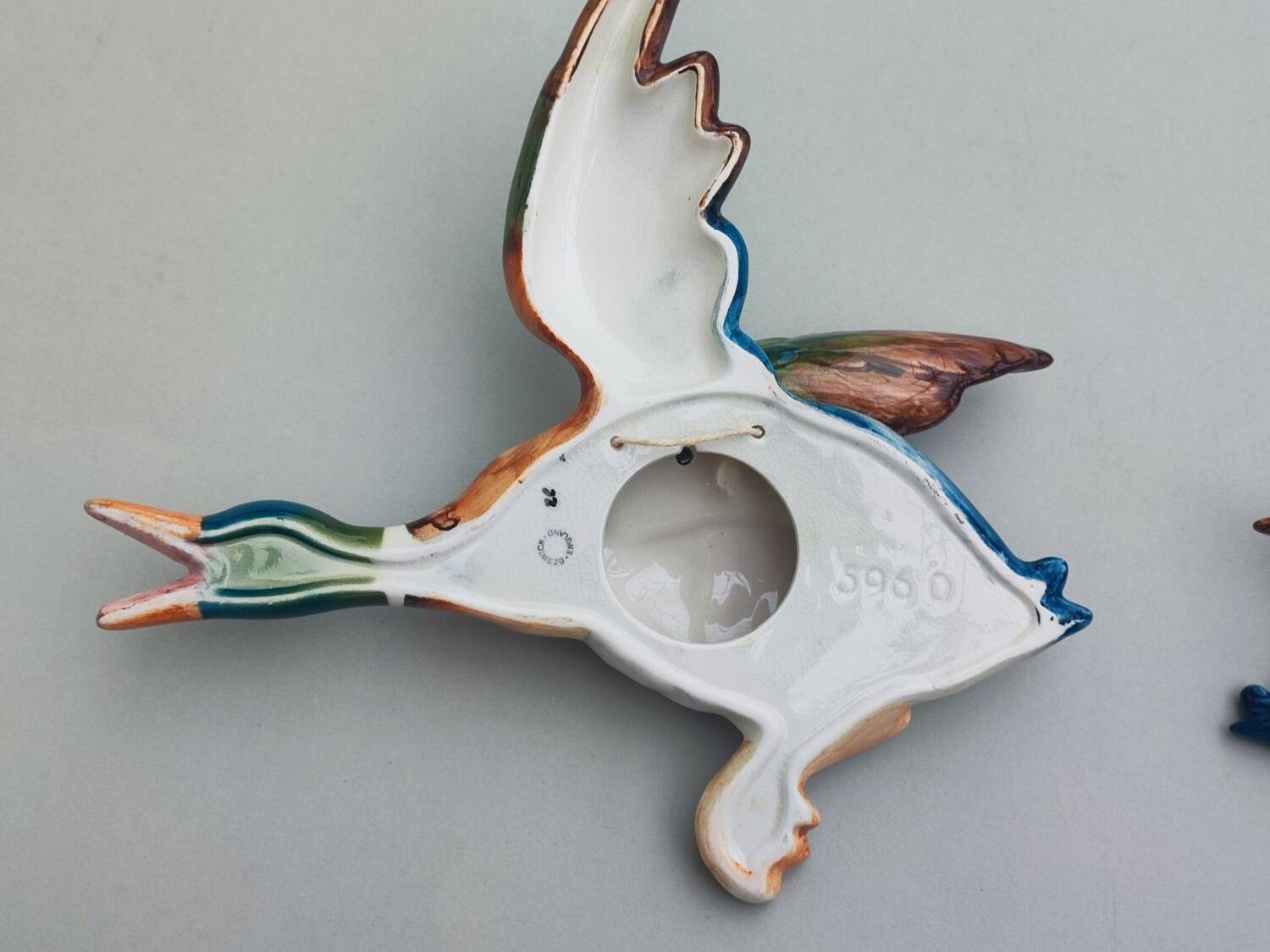 Pair Beswick duck wall decorations