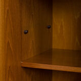 Scandinavian oak wall unit by Sven Andersen, Norway 1970s