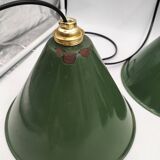 Enamelled sheet metal cone suspensions