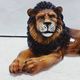 Lion statue ceramic