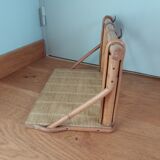 Rattan wicker wall shelf