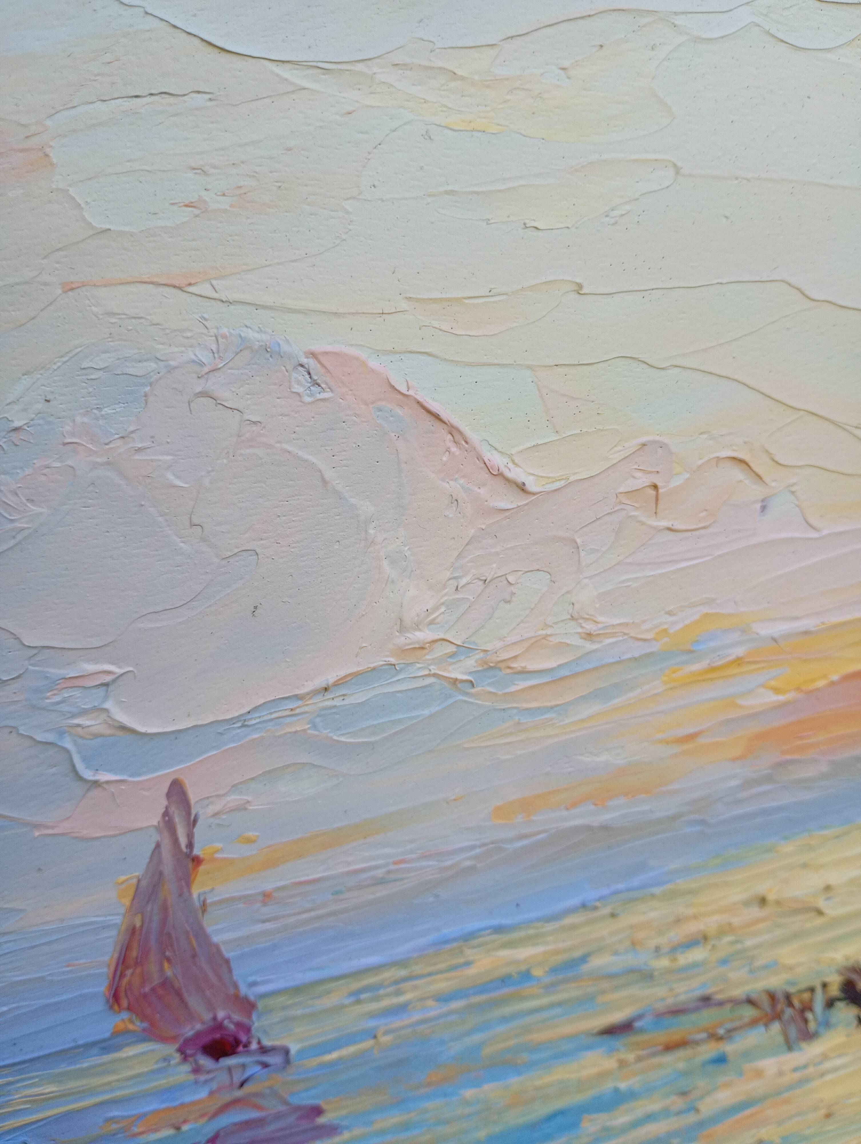 Marine italienne – Huile sur panneau signée Italo Giordani