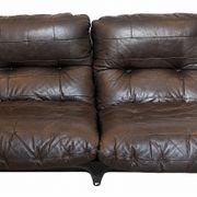 Marsala leather sofa Ligne Roset by Michel Ducaroy