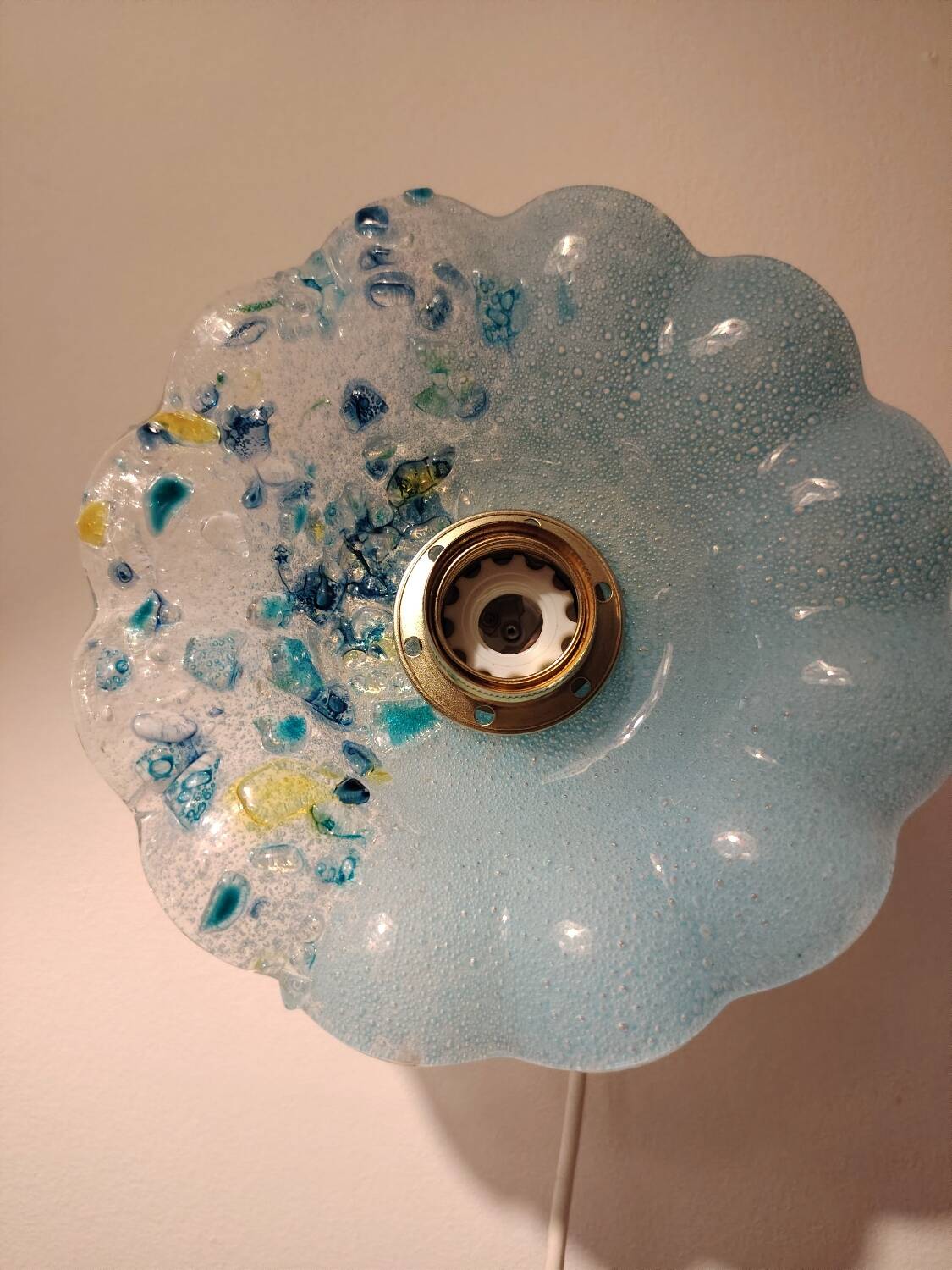 Murano flower wall light