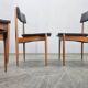 Set of Four Rare Midcentury Dining Chairs, Denmark, 1970s